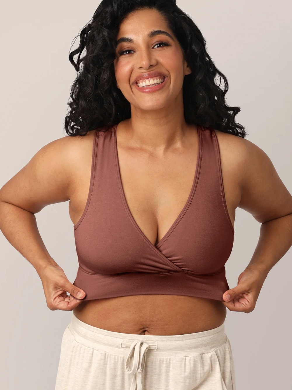 Kindred Bravely - French Terry Racerback Nursing & Maternity Sleep Bra Soft Supp